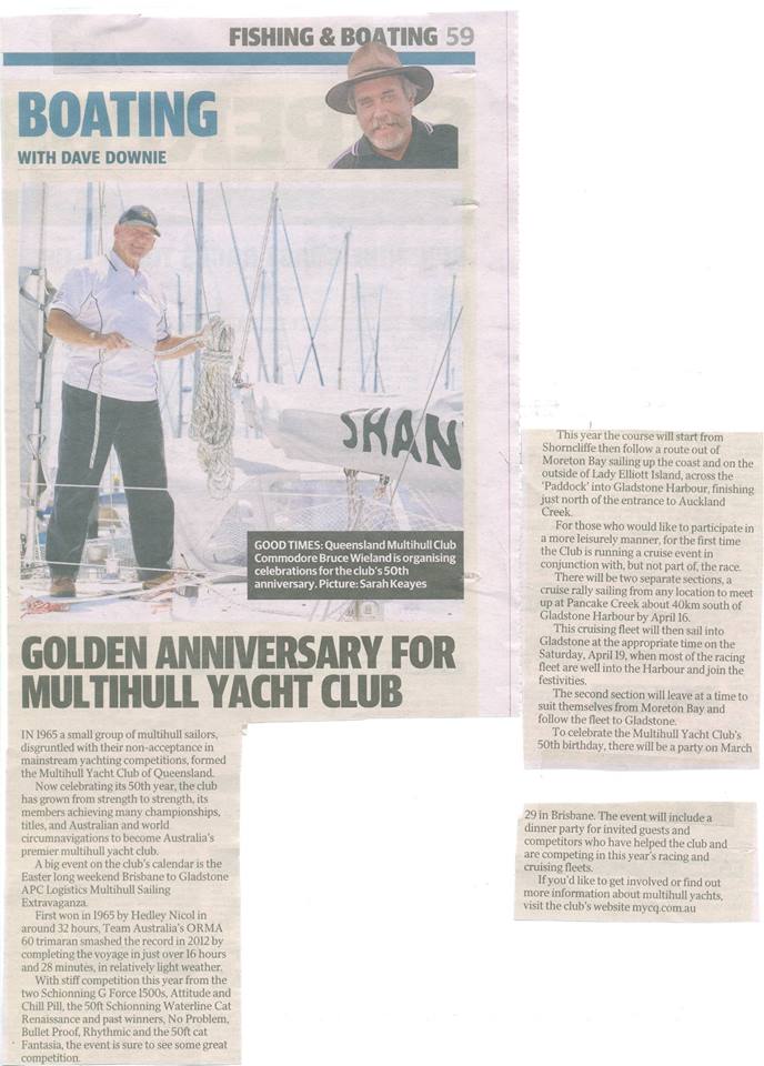 2014 Courier Mail - 50th Brisbane to Gladstone