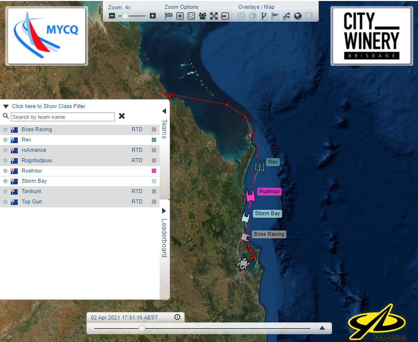 2022 Brisbane to Gladstone Multihull Tracker